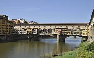 Deserted City Streets Italy Drucke: Ponte Vecchio, Florence, bridge