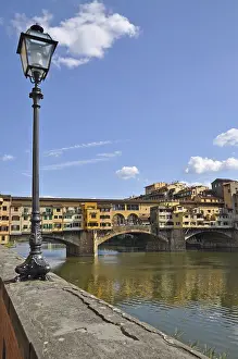 Waterfront Urban Environment Drucke: Ponte Vecchio, Florence, bridge