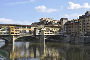Historic District Southern Europe Drucke: Ponte Vecchio, Florence, bridge