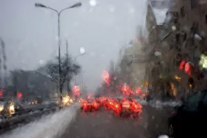 Bavaria Weather Forecast Drucke: Poor visibility through the windshield in rain and snow