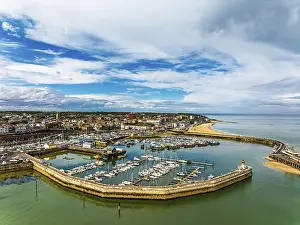 Drone Photography UK Drucke: Port of Ramsgate from a drone, Ramsgate