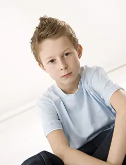 Self Confident Youth Drucke: Portrait of a cool boy