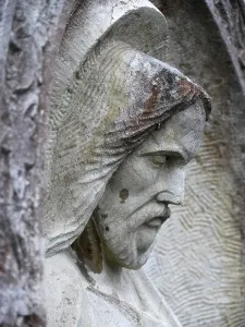 Ancient Civilization Drucke: Portrait of Jesus on a gravestone