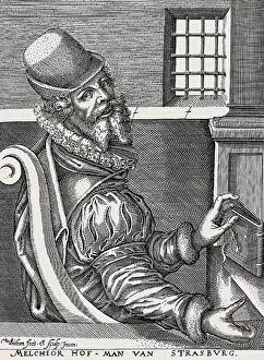 Reformation Era Portraits Drucke: Portrait of Melchior Hoffman, c