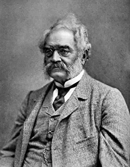 Drucke von Bildnis von Werner von Siemens durch Giacomo Brogi, vermutlich um 1890, Berlin, Deutschland Werner von Siemens (13/12/1816 in Lenthe - 6/1892 in Berlin) war ein wichtiger Erfinder und Industrieller Industrielle Drucke: Porträt von Werner von Siemens von Giacomo Brogi.