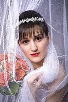 Marriage Celebration Drucke: Portrait of a young bride