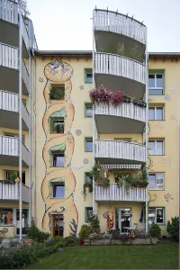 Old Town Houses Germany Drucke: Collaborative work by Lea
