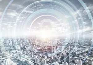 Data Security Protection Drucke: Computer security concept and information technology