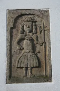 Half Timbered Building Exterior View Drucke: Constable Relief
