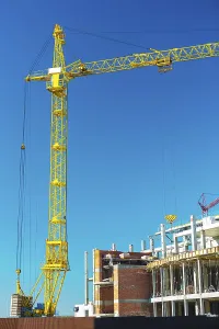 Construction Crane Drucke: Construction crane in work