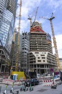 Office Buildings In Europe Drucke: Construction site of the FOUR construction project