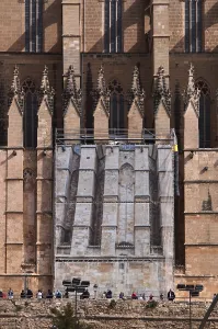Gothic Architecture Mallorca Drucke: Construction site, construction work