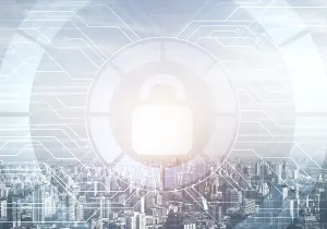 Secure Data Protection Drucke: Cryptography and encryption algorithm concept