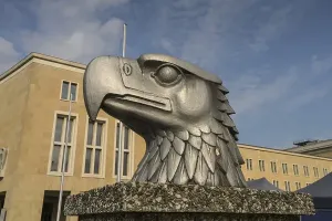 Deserted Airport Terminal Drucke: Eagle, Eagle-Square, Platz der Luftbruecke