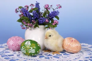Easter Egg Decorations Drucke: Easter setting