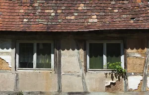 Abandoned Half Timbered Building Drucke: Marode