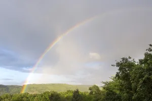 Deserted Rainbow Landscape Drucke: Rainbow