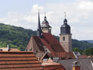 Historic Village In Europe Drucke: Schmalkalden in Thuringia