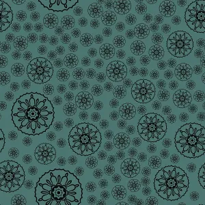 Persian Seamless Pattern Drucke: Seamless patterns on emerald background