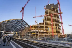 Hülle des Elbtower-Bauprojekts