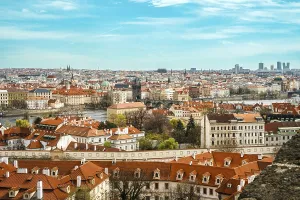 Prague Castle Panorama Drucke: Sightseeing, tourist attraction