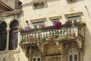 Balkan Peninsula Views Drucke: Split balcony, split balcony