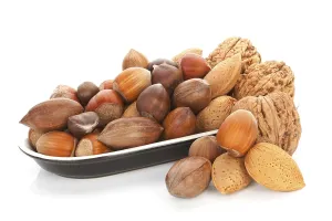 Various Nuts Drucke: Various nuts, walnuts, hazelnuts