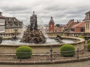 Townhall In Central Europe Drucke: View of Gotha in Thuringia