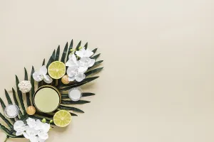 Beachfront Landscape Photography Drucke: top view spa element collection