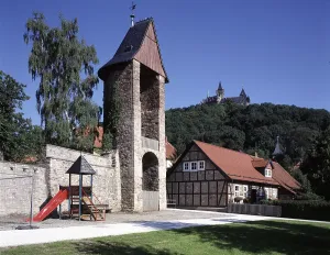 Historic City Walls Drucke: Wernigerode, shell tower and castle