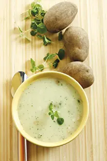 Potato Soup Drucke: Potato soup with thyme