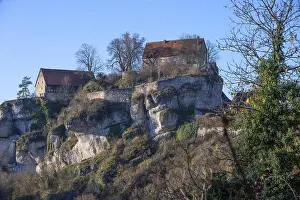 Upper Franconia Castle Drucke: Pottenstein Castle, built around 1070