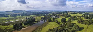 Exeter Drucke: Powderham Castle und Powderham Park
