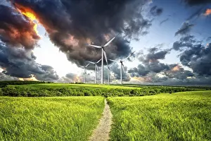 Industrial Landscape Drucke: Power in nature