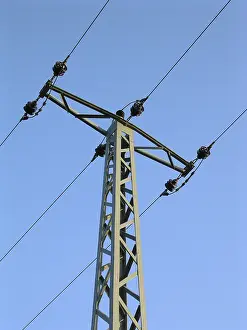 Power Supply Line Drucke: Power pole