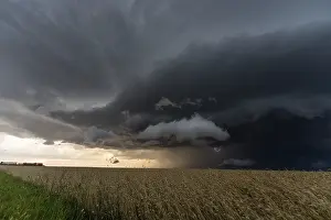 North America Plains Storms Drucke: Prairie Storm Canada Summer time clouds warning
