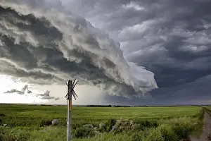 Canadian Weather Forecast Drucke: Prairie Storm Clouds Canada Saskatchewan Dramatic Summer