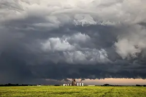 Canada Weather Forecast Drucke: Prairie Storm Clouds Canada Saskatchewan Dramatic Summer