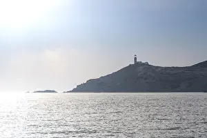 Southeast Europe Coastal Area Drucke: Prasonisi lighthouse in the evening light
