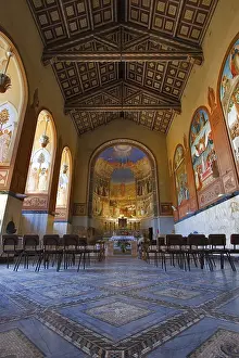 Western Asia Architecture Drucke: Prayer hall in monastery in Jerusalem