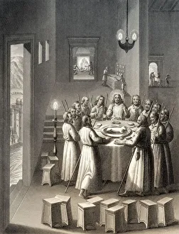 Digital Restoration Of Artwork Drucke: Preparation for the Last Supper