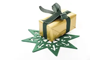 Christmas Gift Ideas Drucke: Present with a felt mat