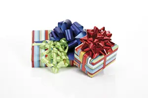 Birthday Gift Box Drucke: Presents with ribbons