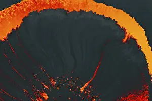 Abstract Background Design Drucke: Process of dissolving acrylic paint into water