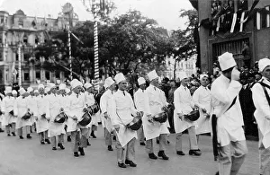 Prozession der Chefs, historische Bildung aus dem Jahr 1931