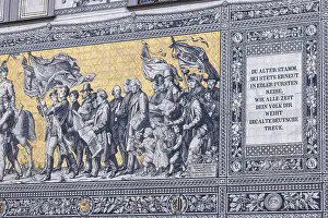 Historic City Centre Dresden Drucke: Procession of princes at the Royal Palace