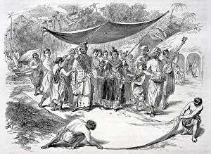 Prozession der Jungfrau Maria im Ceylon