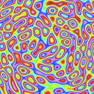 Colorful Abstract Pattern Drucke: Psychedelic background with colourful