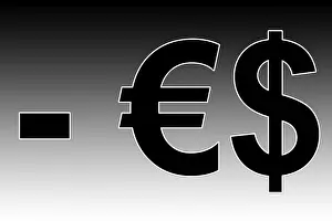 Euro Symbol Drucke: Punctuation mark dash, dollar, euro