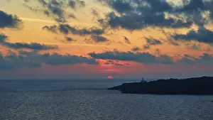 Punta Spadillo Lighthouse Drucke: Punta Spadillo Lighthouse, sunrise